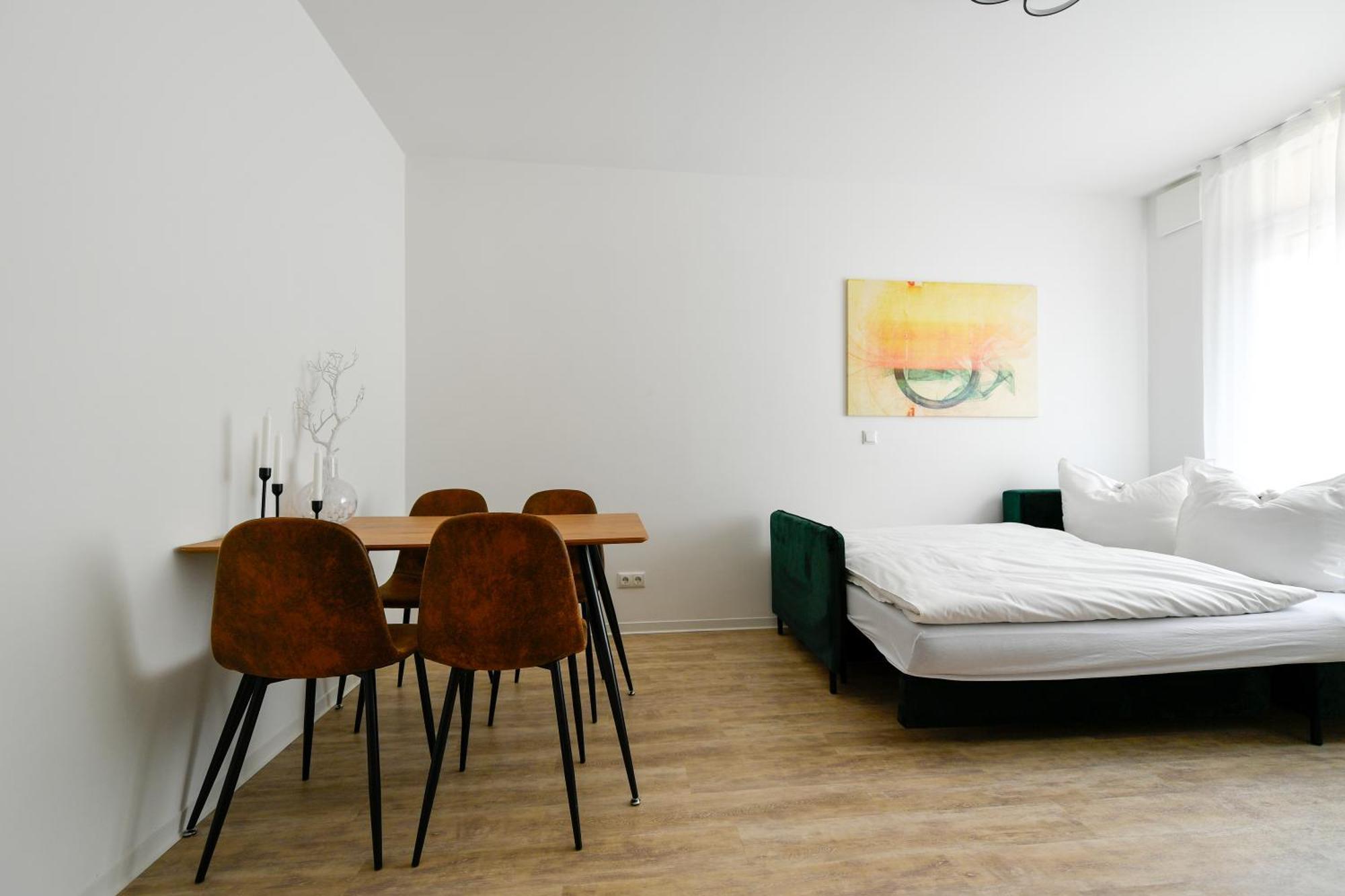 קוטבוס Ferienwohnungen Am Theater - Modern, Zentral Und Ruhig Mit Kueche, Waschtrockner, Netflix, Wlan Und Parkplatz- 2 Zimmer, 52 Qm חדר תמונה